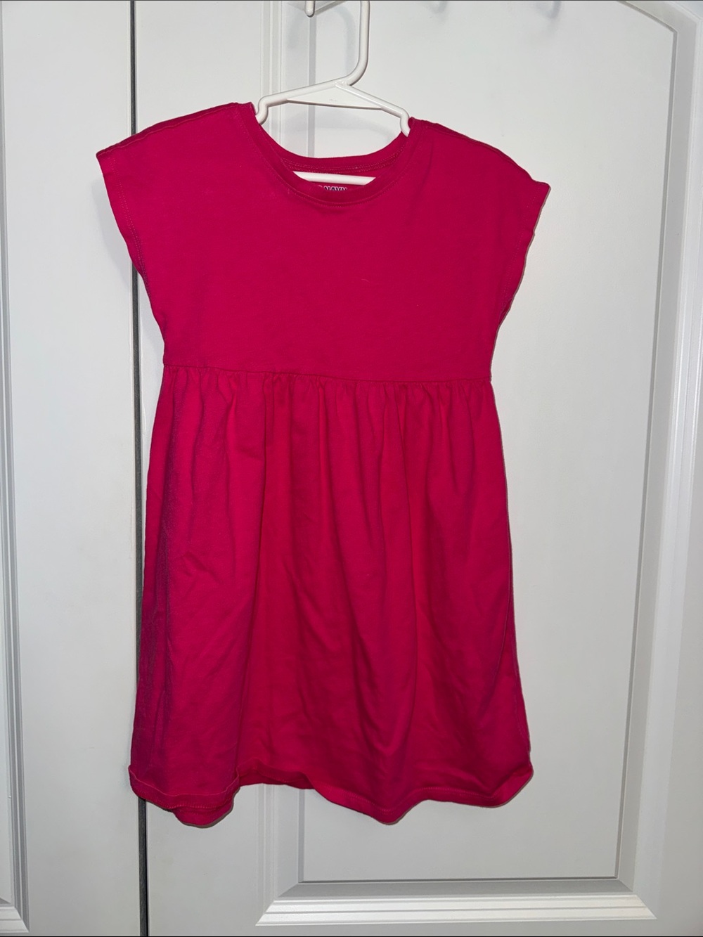 Old Navy Girls' Bright Pink Short Sleeve Knit Dress